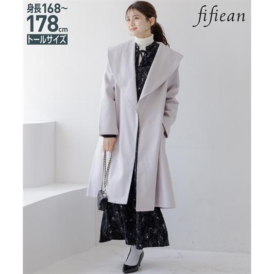 コート アウター トールサイズ レディース 高身長 ガウン コーディガン fifiean M/L ニッセン nissen ニッセン（nissen） コート アウター トールサイズ レディース 高身長