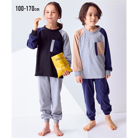 ニッセン（nissen） パジャマ 子供服 キッズ 袖配色 ルームウェア
