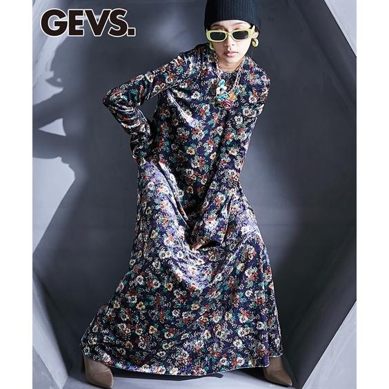 プリントマキシワンピース　GEVS. プリントマキシワンピース＜大きいサイズ有＞GEVS. 通販【ニッセン】