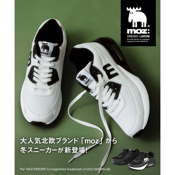 ニッセン（nissen） レディース moz 内側微起毛厚底 スニーカー ワイズ