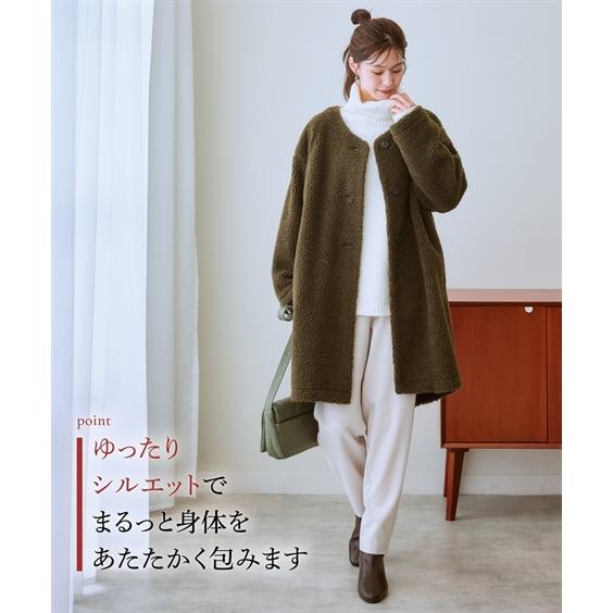 ニッセン コート アウター 大きいサイズ レディース 軽量ボア ニッセン コート アウター 大きいサイズ レディース 軽量ボア