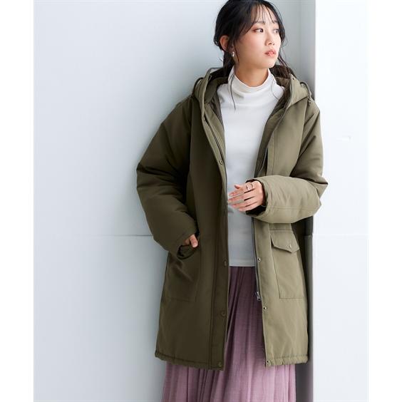 ［nissen］新品未使用　ロングコート カーキ　5L-6L nissen］新品未使用 ロングコート カーキ 5L-6L