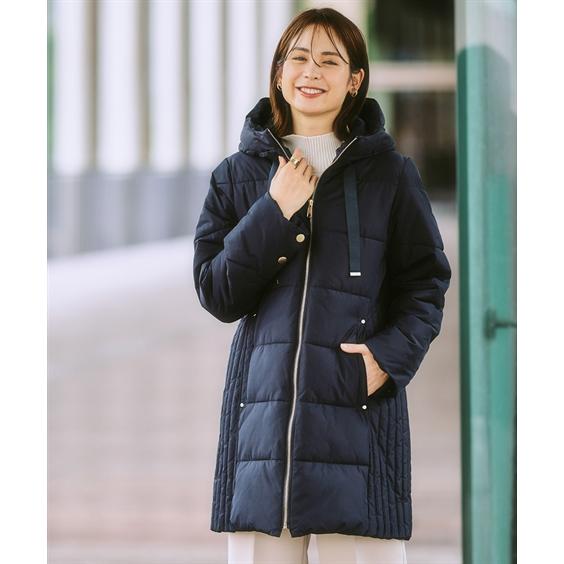 ニッセン（nissen） コート アウター レディース サイド切替ファイバー