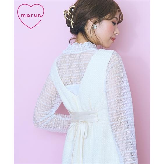 marun マーメイドツイードジャンスカ ブラック 3L タグ付き marun マーメイドツイードジャンスカ ブラック 3L タグ付き