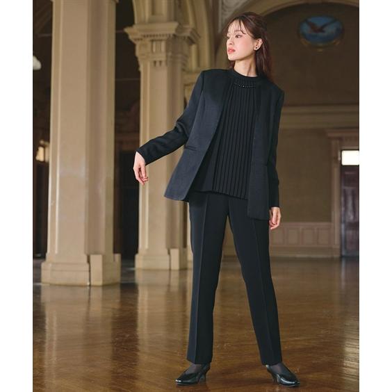 ニッセン 喪服 礼服 ブラックフォーマル パンツスーツ 大きい