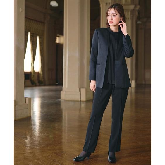 ニッセン（nissen） 喪服 礼服 ブラックフォーマル パンツスーツ