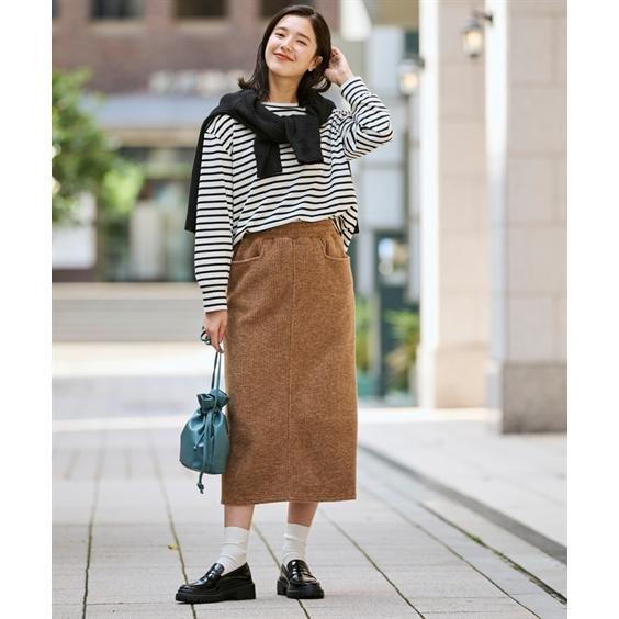 ニッセン（nissen） ロングスカート 大きいサイズ レディース もこもこ