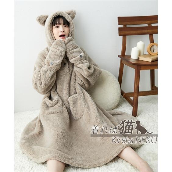 ニッセン（nissen） パジャマ レディース 着れば猫 耳付きルーム