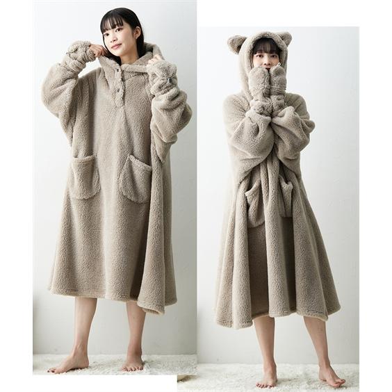 ニッセン（nissen） パジャマ レディース 着れば猫 耳付きルーム