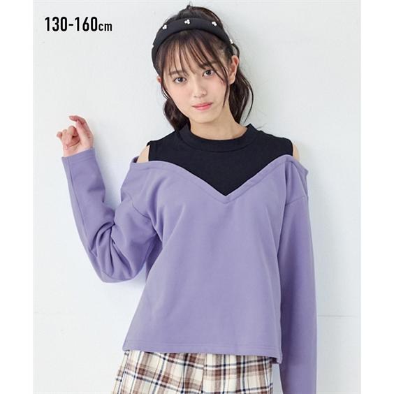 ニッセン（nissen） トレーナー 子供服 キッズ ショルダー スリット裏