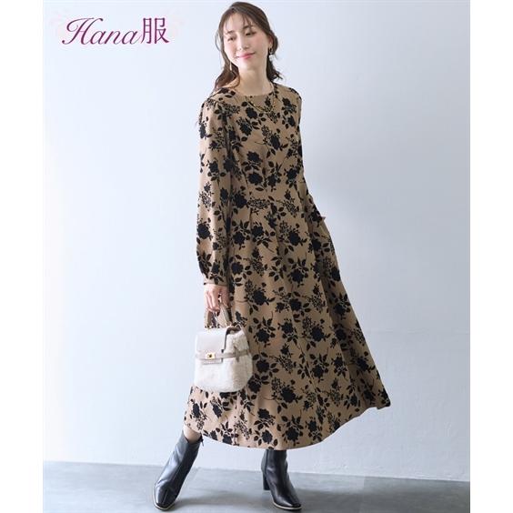 ニッセン（nissen） ワンピース ロング マキシ レディース フロッキー