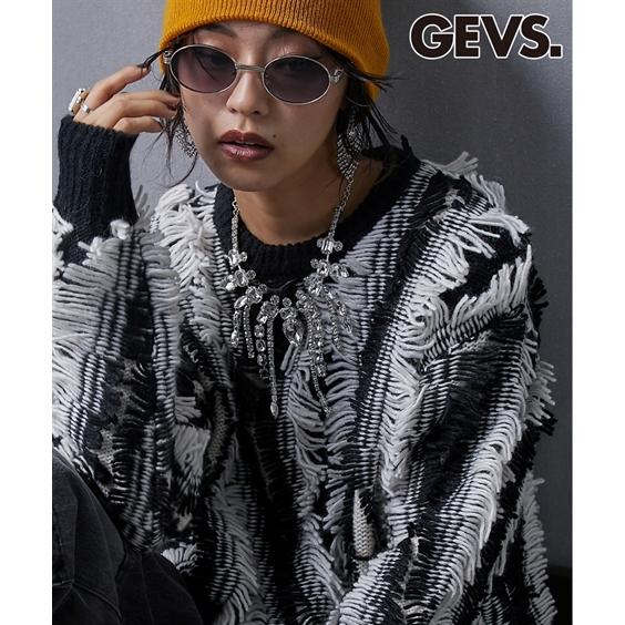 ニット セーター レディース カットジャガードクルーネック プルオーバー GEVS. 対応 冬 M〜5L ニッセン nissen ニッセン ニット セーター レディース カットジャガードクルーネック