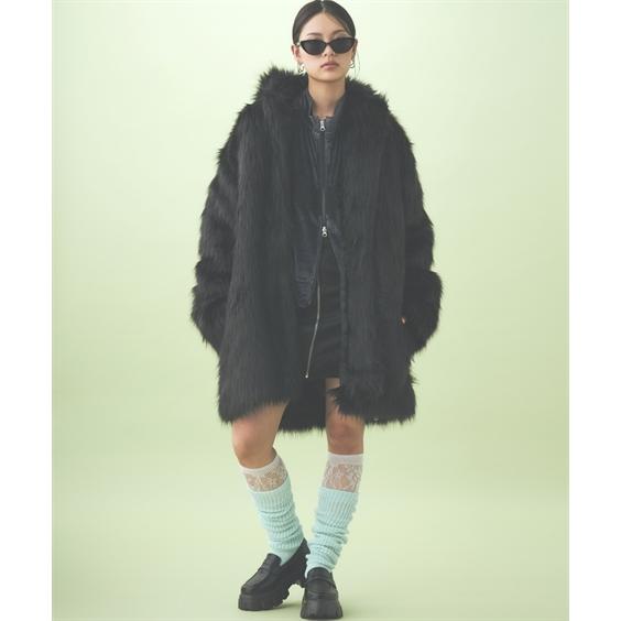 ニッセン ジャケット アウター レディース フェイクファー 秋 冬 | M