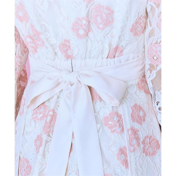 ワンピース ロング マキシ レディース レース 花柄 marun ひざ下 L/LL/3L/4L/5L ニッセン nissen_14