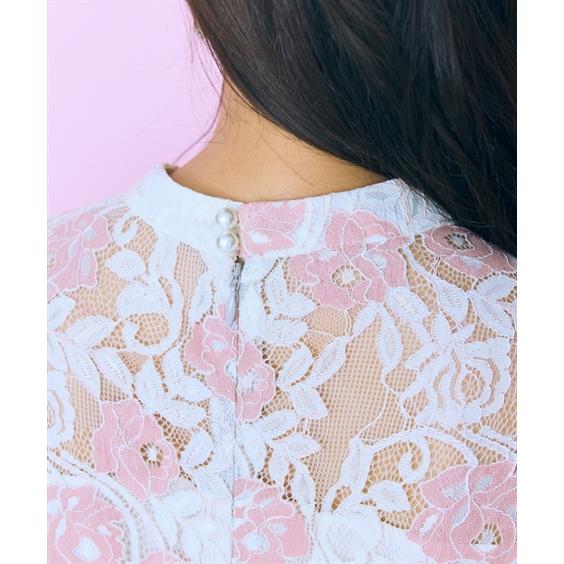 ワンピース ロング マキシ レディース レース 花柄 marun ひざ下 L/LL/3L/4L/5L ニッセン nissen_11