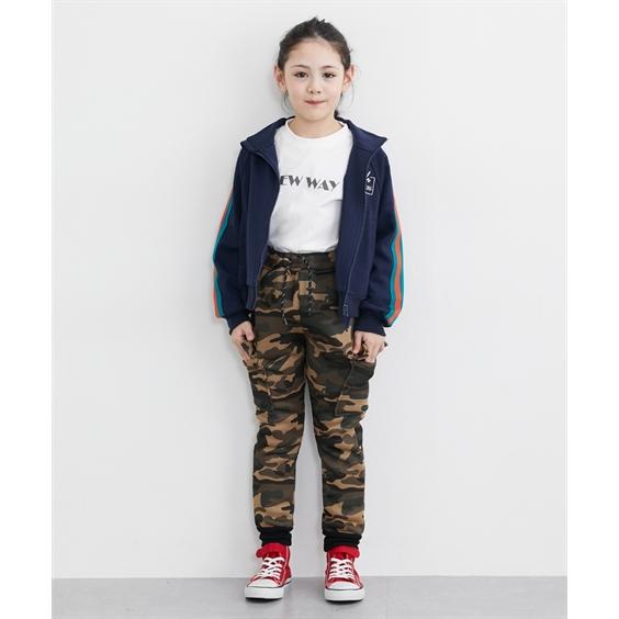 ニッセン（nissen） パンツ ズボン 子供服 キッズ ニット 裏起毛カーゴ