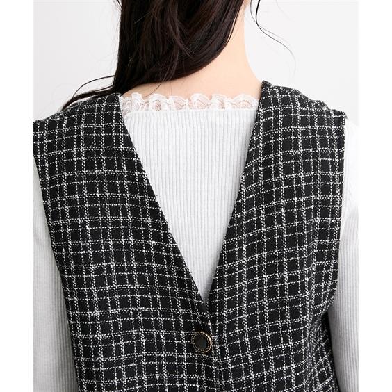 ジャンパースカート レディース ジレでも使える ジャンパー スカート Hana服 ジャンスカ ワンピース S/M/L ニッセン nissen_12