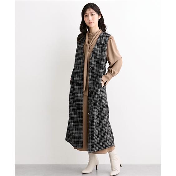ジャンパースカート レディース ジレでも使える ジャンパー スカート Hana服 ジャンスカ ワンピース S/M/L ニッセン nissen_3