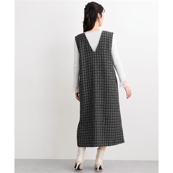 ジャンパースカート レディース ジレでも使える ジャンパー スカート Hana服 ジャンスカ ワンピース S/M/L ニッセン nissen_6