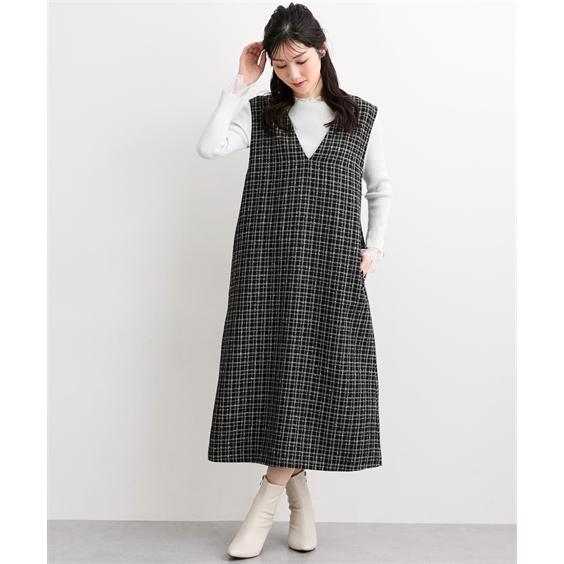 ジャンパースカート レディース ジレでも使える ジャンパー スカート Hana服 ジャンスカ ワンピース S/M/L ニッセン nissen_8