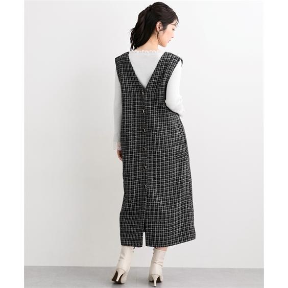 ジャンパースカート レディース ジレでも使える ジャンパー スカート Hana服 ジャンスカ ワンピース S/M/L ニッセン nissen_9
