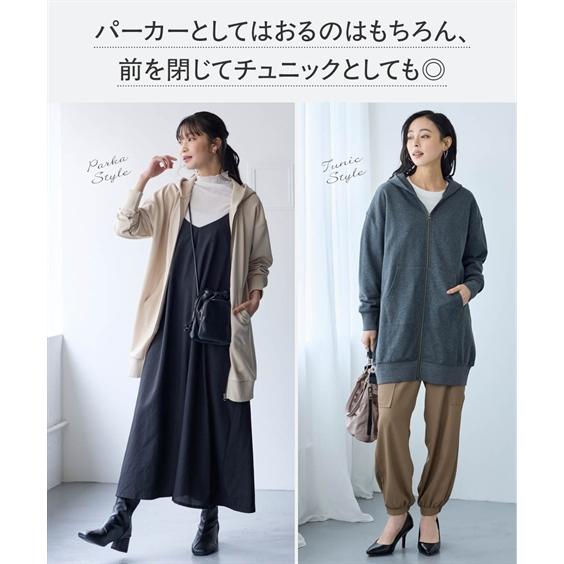 ニッセン（nissen） パーカー 大きいサイズ レディース 綿100％ ジップ