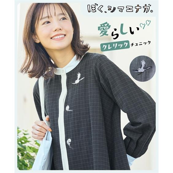 ニッセン（nissen） チュニック レディース クレリック シャツ ぼく