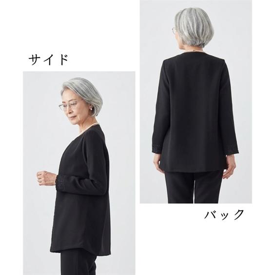 ニッセン（nissen） 喪服 礼服 ブラックフォーマル 日本製 レース 使い