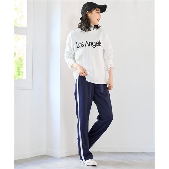 ニッセン（nissen） ストレートパンツ 大きいサイズ レディース サイド