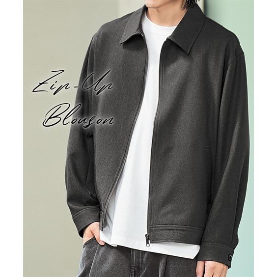 ニッセン（nissen） メンズ ジップアップ ブルゾン 春 秋 | M/L/LL