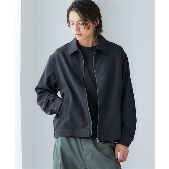 ニッセン メンズ ジップアップ ブルゾン 春 秋 | 3L〜10L nissen
