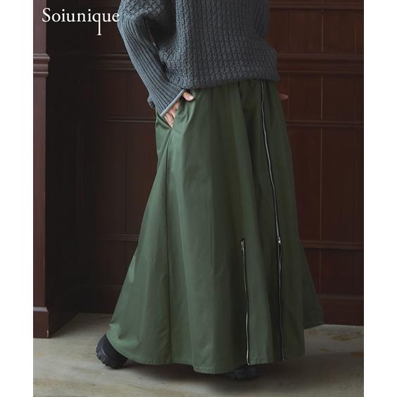 ニッセン（nissen） ロングスカート レディース ミリタリー調 ロング丈