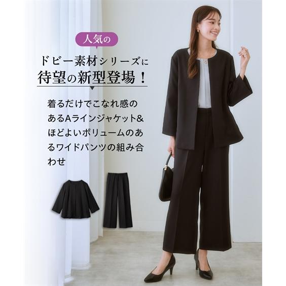 ニッセン（nissen） スーツ パンツ 大きいサイズ レディース ドビー