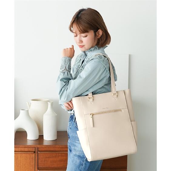 Lilla Laneトートバッグ　本革　新品未使用 ニッセン（nissen） トートバッグ レディース Legato Largo 縦型 A4
