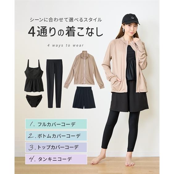 ニッセン（nissen） 水着 大きいサイズ レディース 5点セット ラッシュ