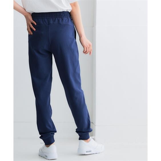 PUMA（プーマ） テーパードパンツ レディース ロゴ刺しゅう スウェット