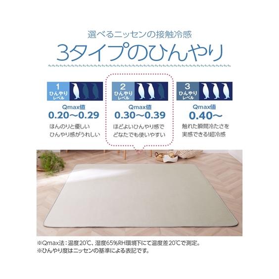 ニッセン（nissen） 接触冷感 ラグ｜ウレタン入り 手洗い おしゃれ