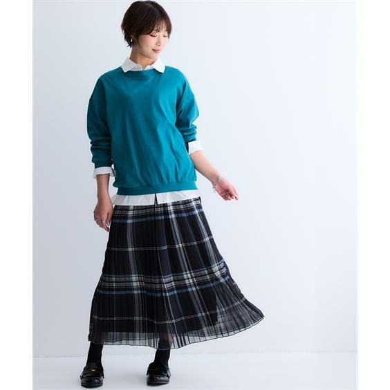 ロングスカート レディース シフォン プリーツ ロング スカート 有 春