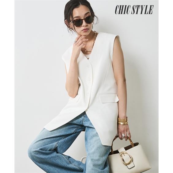 ベスト 大きいサイズ レディース オーバーサイズ 有 シックス タイル  重ね着 レイヤード 6L/8L/10L ニッセン nissen ニッセン（nissen） ベスト 大きいサイズ レディース オーバーサイズ