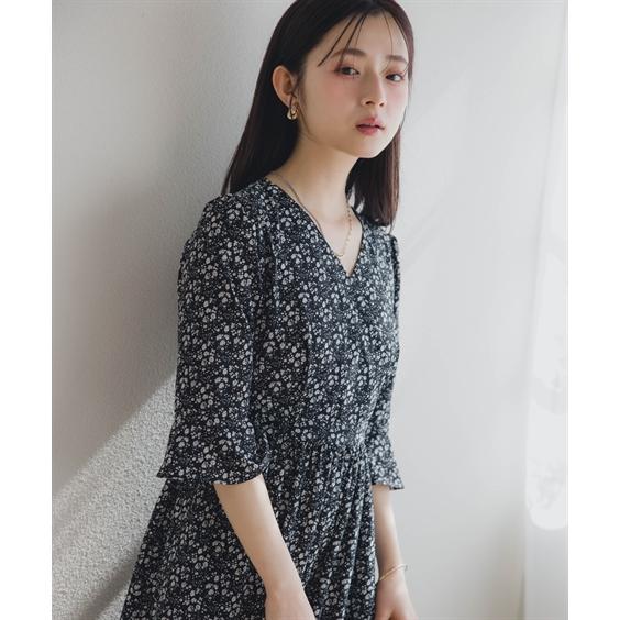 ワンピース ロング マキシ 小さいサイズ レディース 総柄 ワンピース ロング マキシ 小さいサイズ レディース 総柄