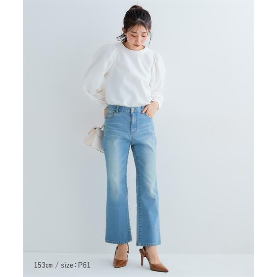 フレアパンツ ブーツカットパンツ 小さいサイズ レディース フレアパンツ ブーツカットパンツ 小さいサイズ レディース