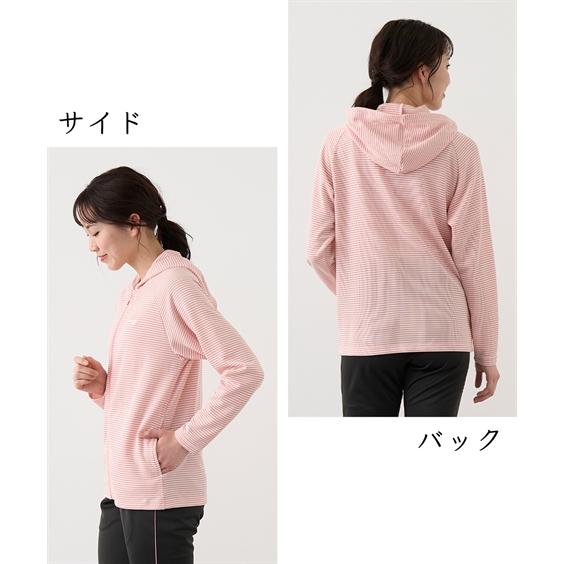 ニッセン（nissen） パーカー Kaepa ケイパ UVカット ボーダー アト