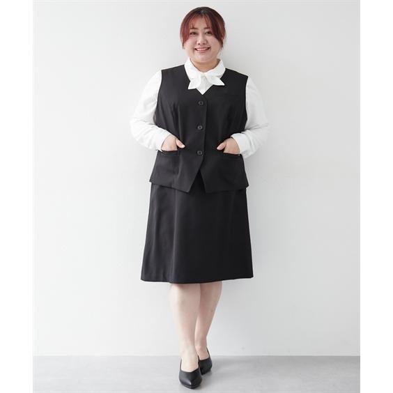 ニッセン（nissen） 事務服 ベストスーツ 大きいサイズ レディース