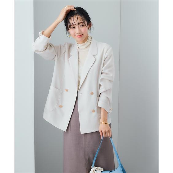 ニッセン（nissen） ジャケット アウター レディース ダブルブレスト