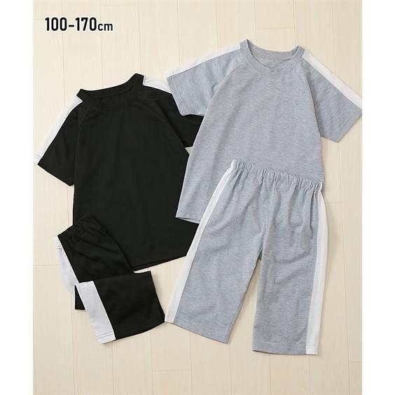 ニッセン（nissen） パジャマ 子供服 キッズ 天竺ライン切替え 半袖