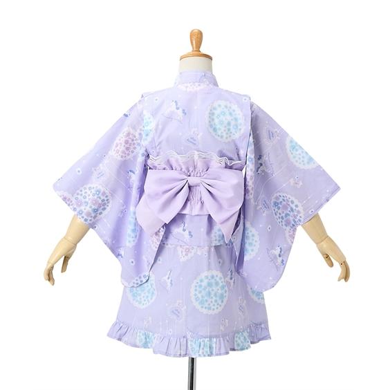 ニッセン（nissen） 浴衣 子供服 キッズ 2WAY ドレス 上下＋作り帯