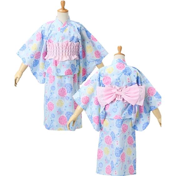 ニッセン（nissen） 浴衣 子供服 キッズ 2WAY ワンピース 上下＋作り帯