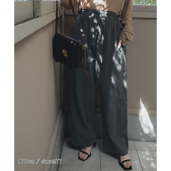 ワイドパンツ トールサイズ レディース 高身長 綿100％ リネン ライクリラックスワイド パンツ Essenave 夏 ゆったり | LL/3L/4L/5L | ニッセン nissen_12