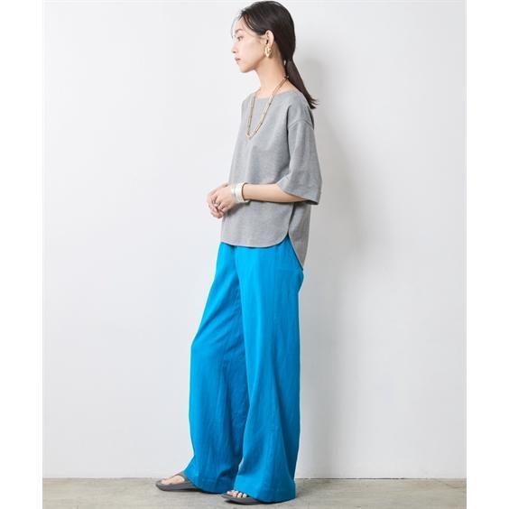 ニッセン（nissen） ワイドパンツ レディース レーヨン麻リラックス