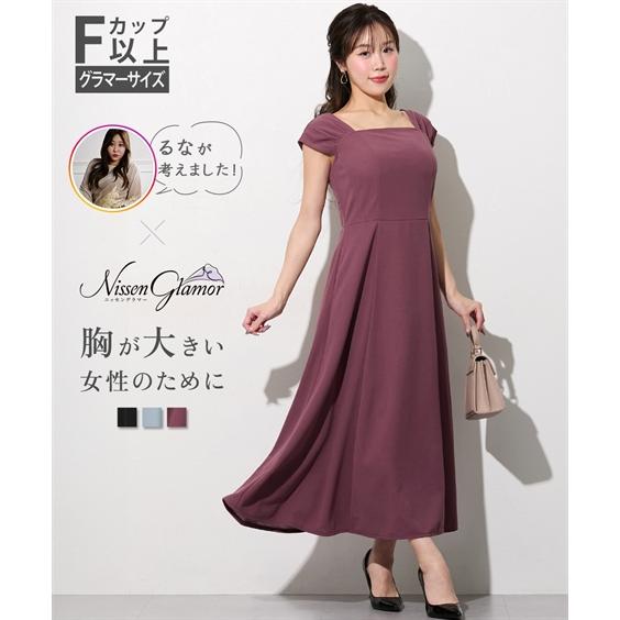 ニッセン（nissen） ワンピース ロング マキシ レディース 大きい胸